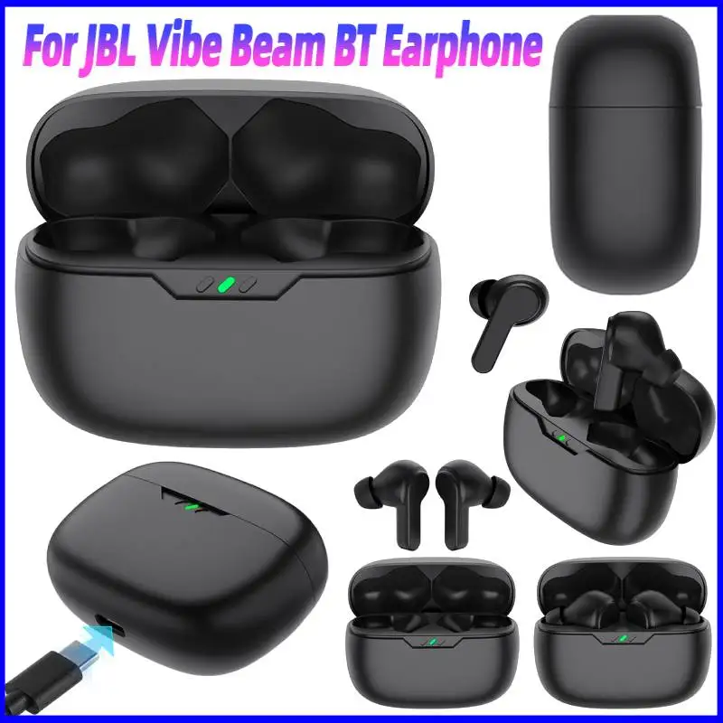 For JBL Vibe Beam Replacement Charger Case LED Indicators Earbuds Charger Box Headsets Replace Charging Case Earbuds Accessory