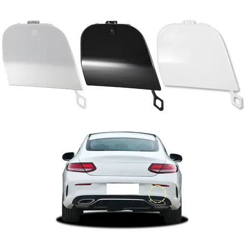 Rear Bumper Tow Hook Cover Fit For Mercedes-Benz C-Class A205 C205 Coupe AMG Line Fit C180 C250 C280 C300 C350 C53  2015-2020
