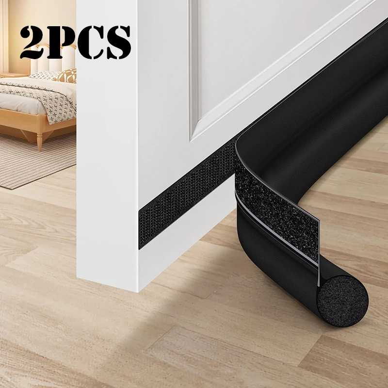 

1/2pcs Door Draft Stopper Adjustable Draft Blocker Front Door Draft Guard for Bottom of Doors Weather Stripping Seal Strip