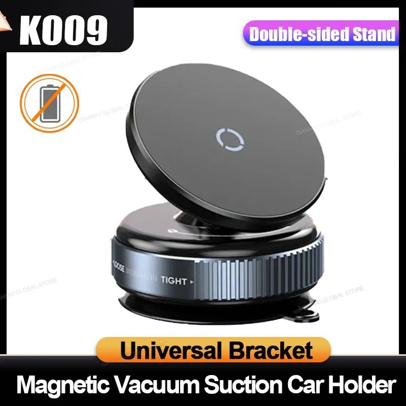 

ftvae K009 Car Phone Holder Mechanical Vacuum Suction Cup Strong Magnetic Adsorption Bracket For Gym Kitchen Car Navigation Stan