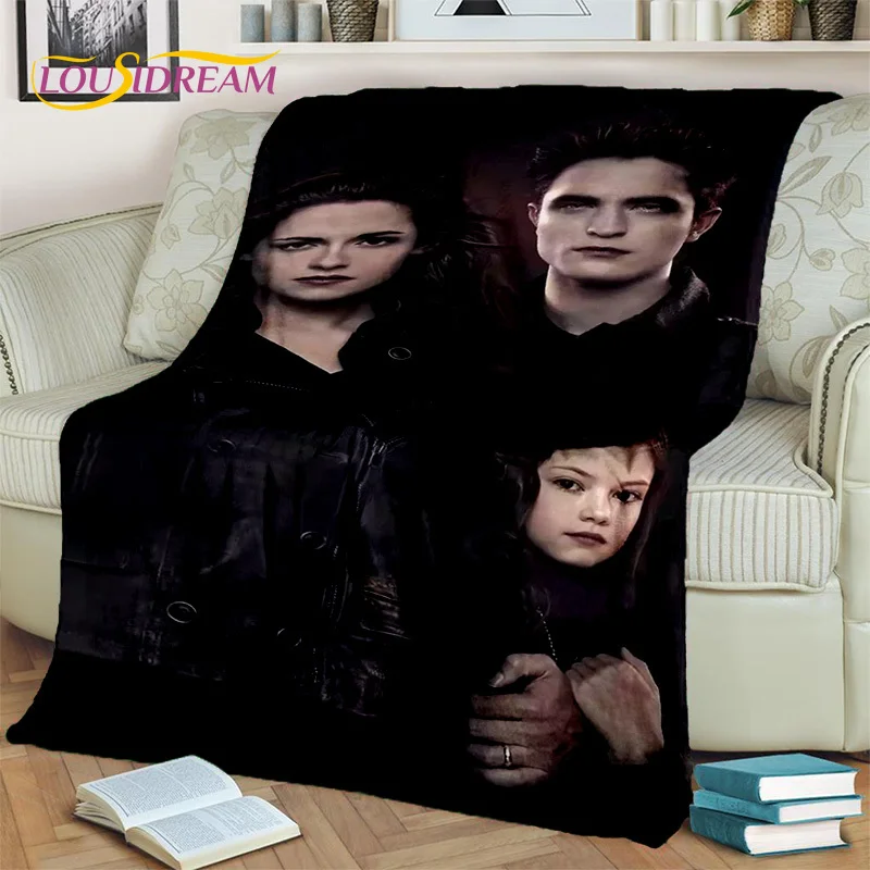 Movie The Twilight Saga Bella Edward Blanket,Soft Throw Blanket for Home Bedroom Bed Sofa Picnic Travel Office Cover Blanket Kid