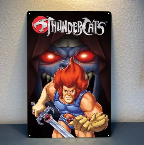 Póster de metal de la serie de televisión animada Thundercats - Tamaño de la letrero de estaño: 20x30 cm