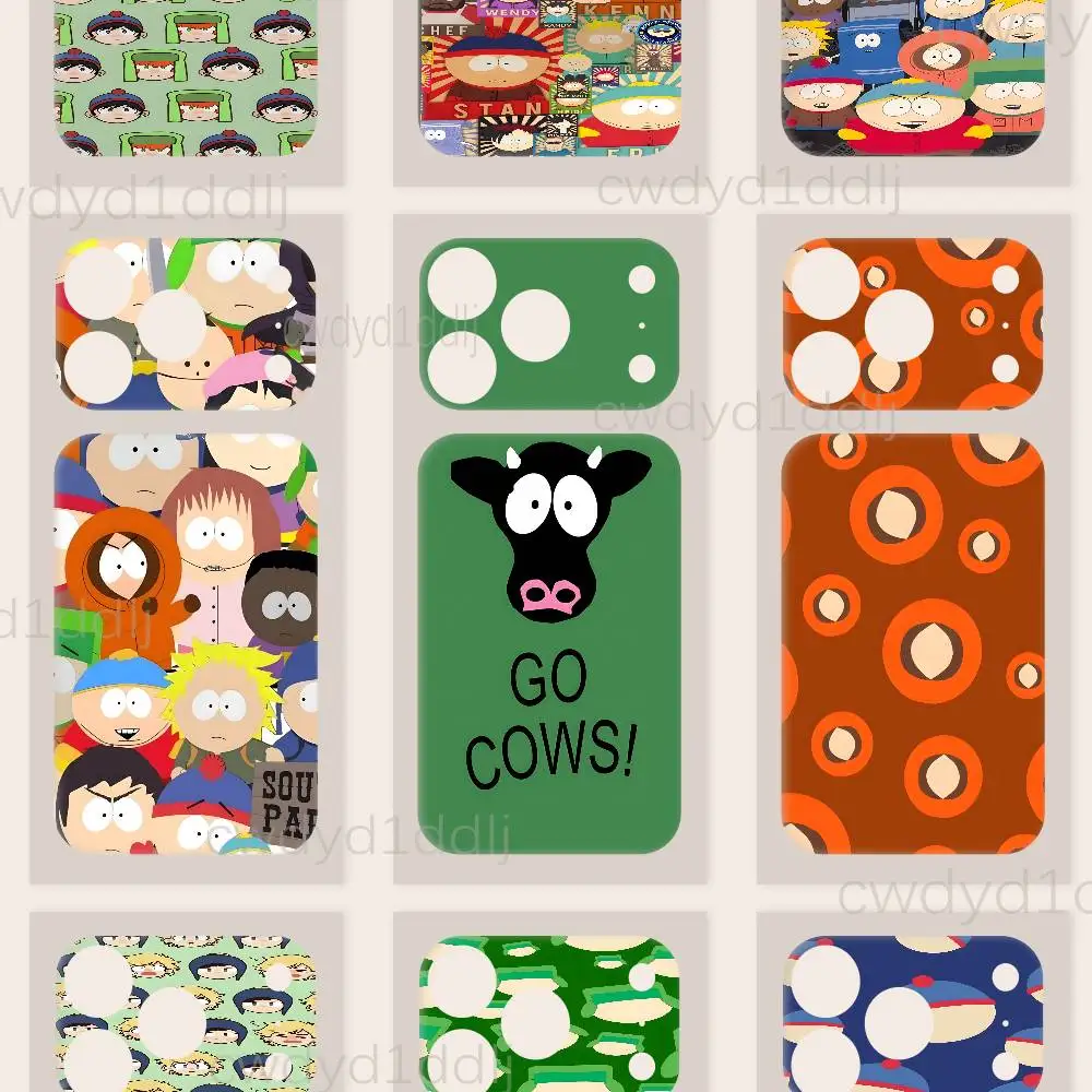 

S-South Cartoon Park For iPhone 17 Pro 17 Pro Max Full Body Back Cover Decal Skin 3D Colorful Rear Protective Sticker Film