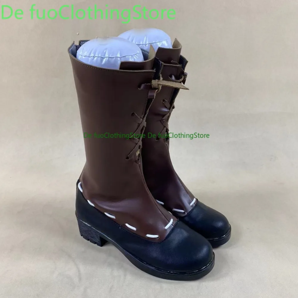 Defuo Identity V Gardener Emma Woods Cosplay Shoes Anime Convention ﻿   أحذية وأحذية لعب الأدوار من الرسوم المتحركة لحفلات الهالوين