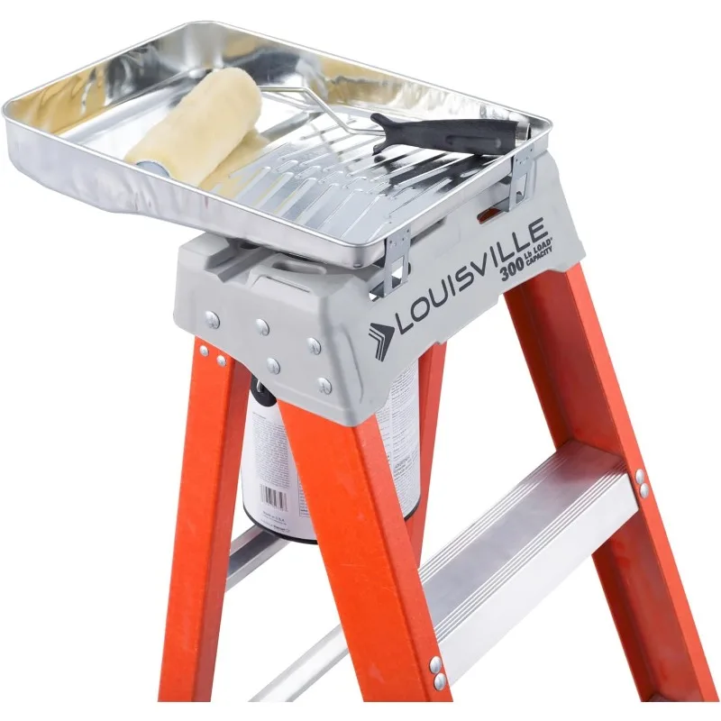 Louisville Ladder 6-Foot Fiberglass Step Ladder, 300-Pound Load Capacity, Type IA, FS1506