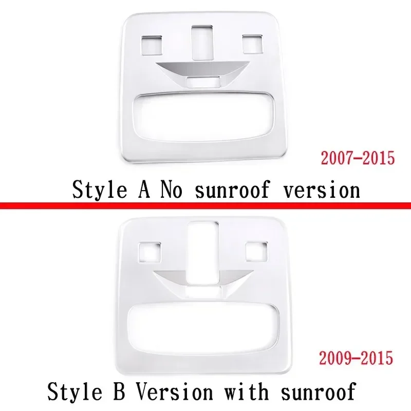 

For Land Rover Freelander 2 2007-2015 ABS Silver Car Front Reading Light Frame Cover Trim Interior Car Accessories