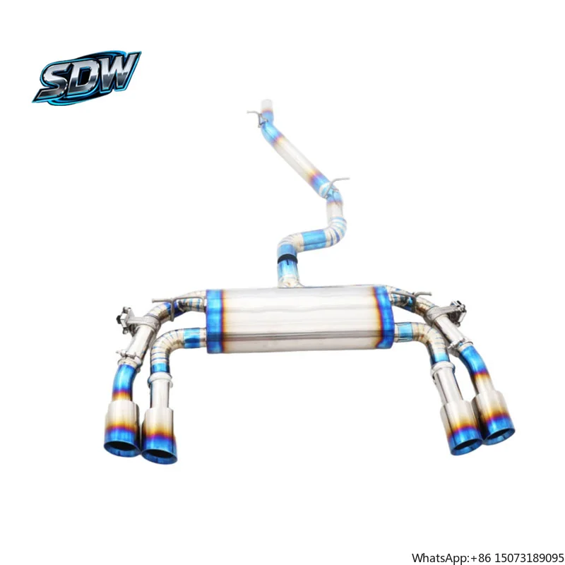 

Гоночная выхлопная система из титана/нержавеющей стали для S3 S4 RS3/RS4/RS5/RS6/RS7/TTRS с карбоновыми насадками