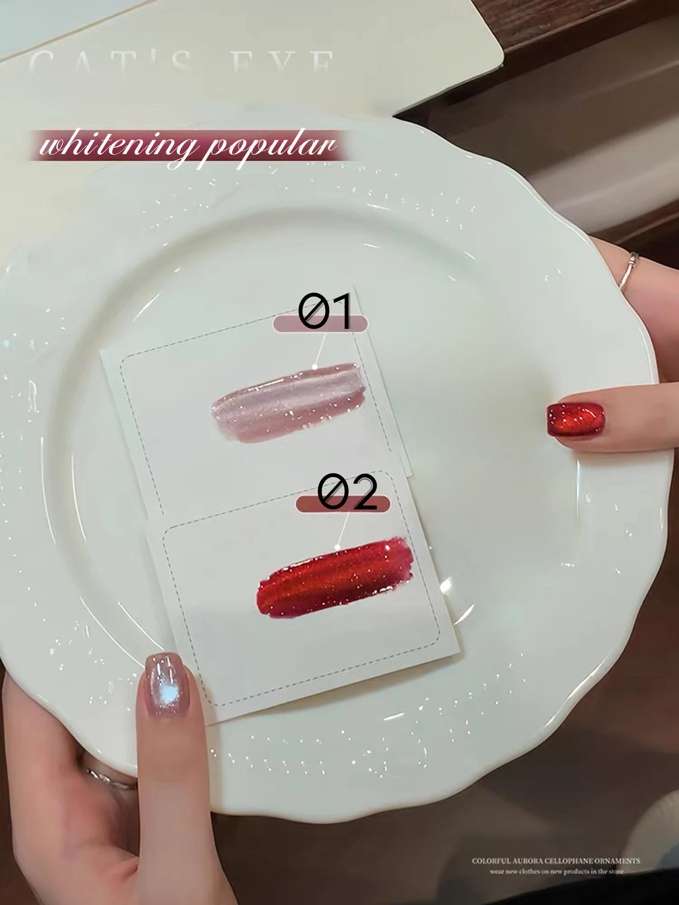 1pcs TC Autumn Winter Whitening Drunken Cherry Red Cat Eye Gel Nail Polish UV/LED Cured, Long-Lasting Quick-Drying Nail Gel