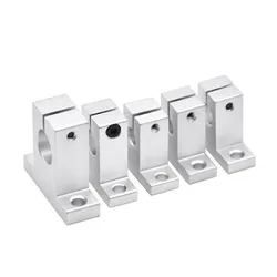 1 szt. Liniowa oś optyczna SK wspornik pionowy rama łożyska ze stopu aluminium polerowany uchwyt pręta SK 8mm do 60mm