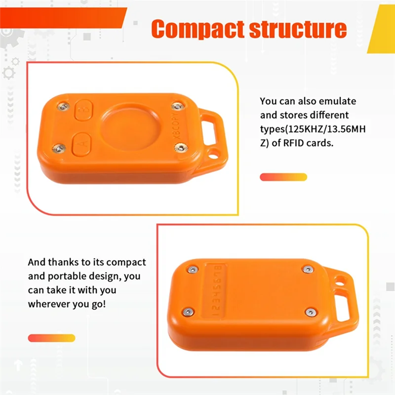【VENTE RAPIDE】Restart Chameleon V2.0 125Khz 13.56Mhz lecteur émulateur RFID 5UID porte-clés + 3CUID carte blanche caméléon Ultra Duplicato
