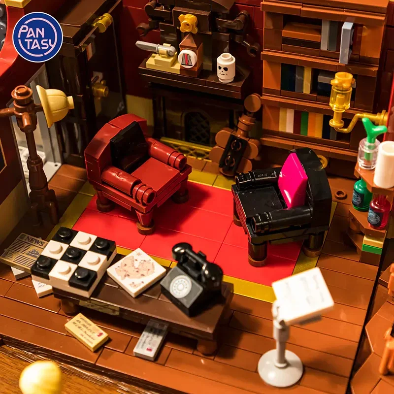 Filme moc sherlock holmes 221b apartamento blocos de construção vista rua salas exibição modelo tijolo quebra-cabeça montagem brinquedos para o presente do miúdo