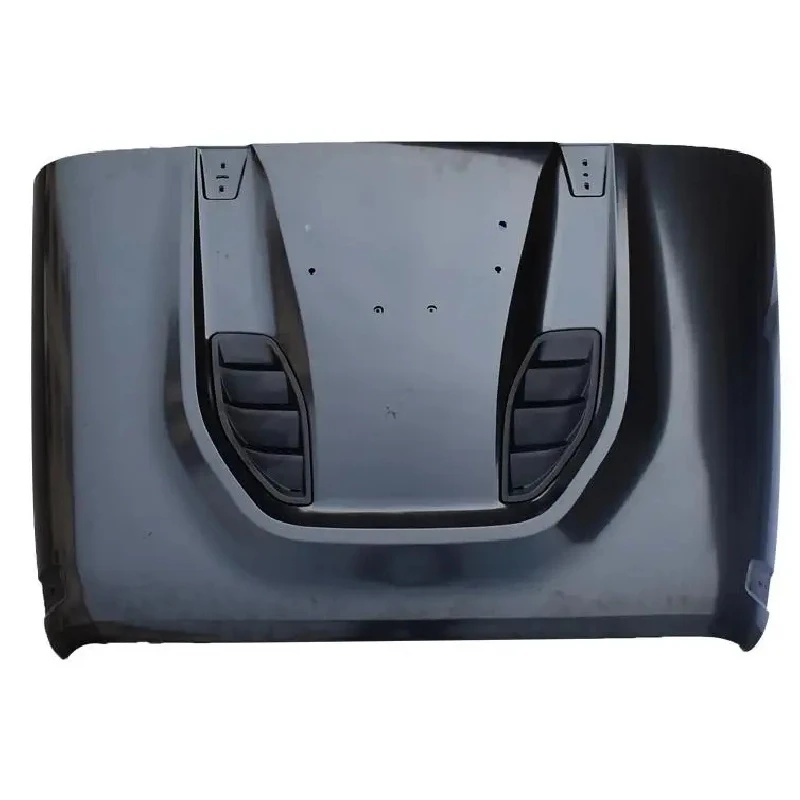 Superior Quality Black Steel Engine Hood Bonnet Anti-abrasion Dimension-stable Modified Part JK