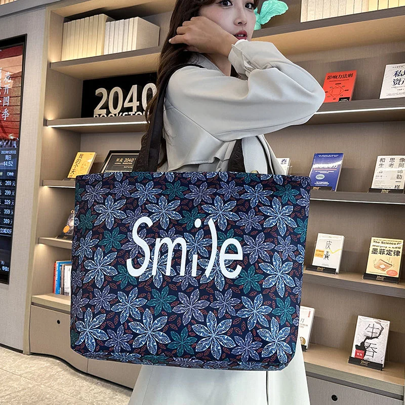 2024 New High end Design Large Capacity Shopping Handbag Tote Shoulder Bag High Appearance Light Luxury Outgoing Shopping Bag