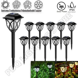 1-10 Pack Solar Yard Lights Bright Lawn Lights Outdoor Waterproof Led Solar Pathway Lights Landscape Path Lights