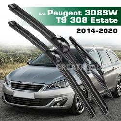 GREATROAD Wiper LHD&RHD Front & Rear Wiper Blades Set For Peugeot 308SW T9 308 Estate 2014 - 2020 Windshield Windscreen Window