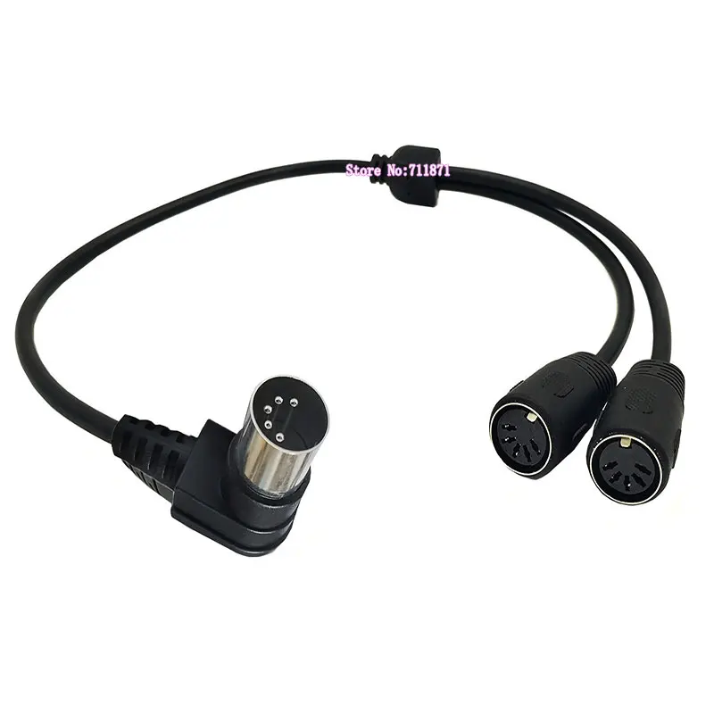 5p Nadel loch rechtwinkliger Winkel din männlich doppelt weiblich Verlängerung kabel Kabel 5-polig din Midi männlich weiblich verlängern Adapter leitung Draht