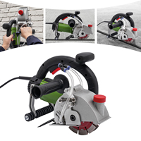 1800W Electric Wall Chaser Slotting Machine Wall Chaser Concrete Brick Cutter 7000RPM Groove Slotter Circular Saw Blades