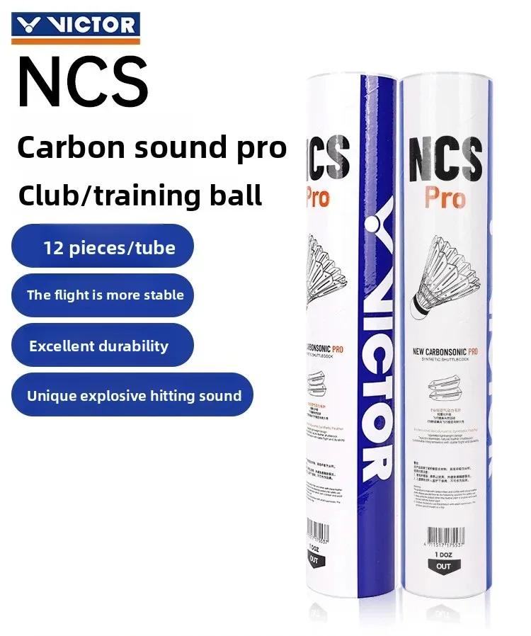1Tube New Shuttlecocks NCS/ NCS Pro Durable Artificial Badminton