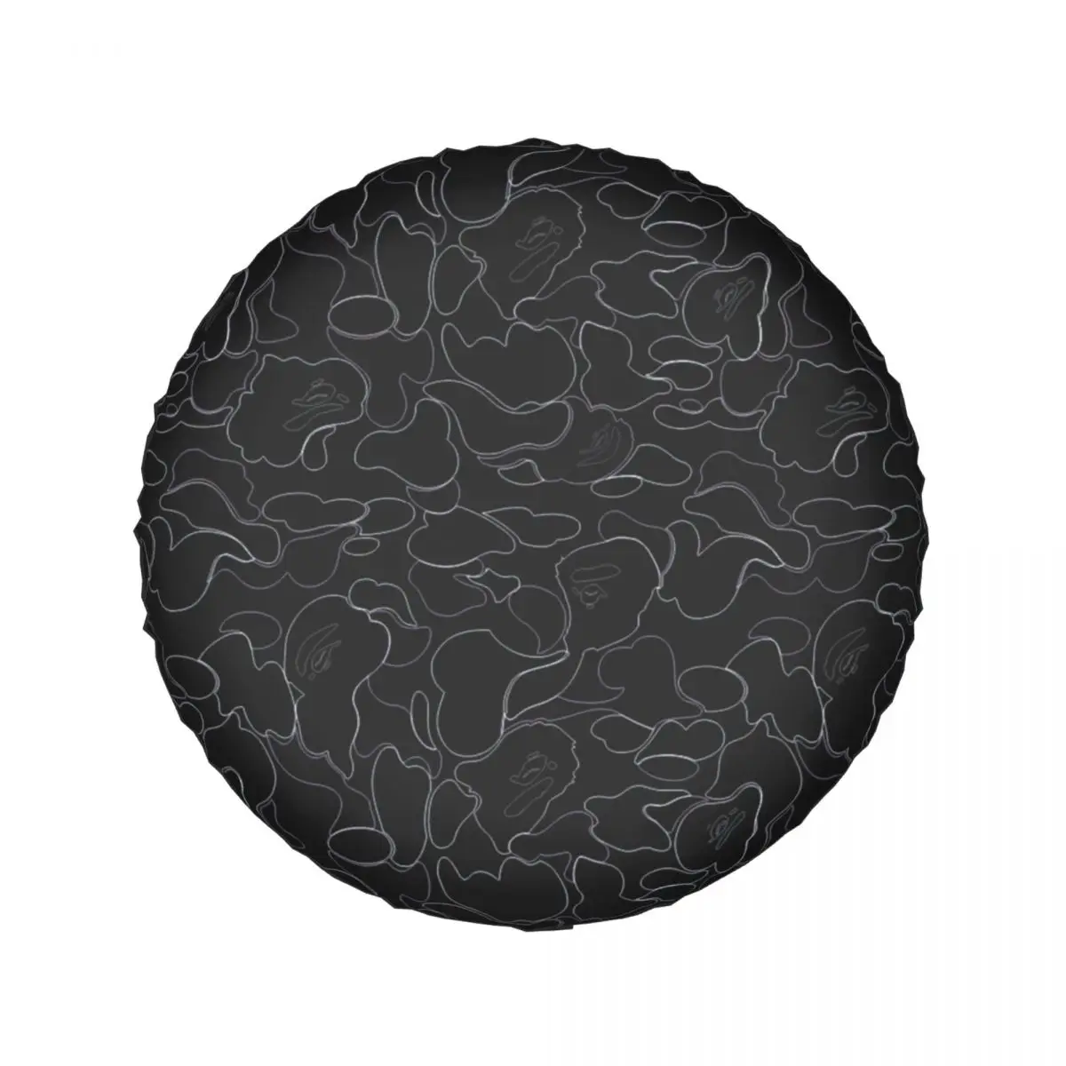 Black And White Camo Tire Cover 4WD 4x4 Camouflage Bape Spare Wheel Protector for Toyota Land Cruiser Prado 14\