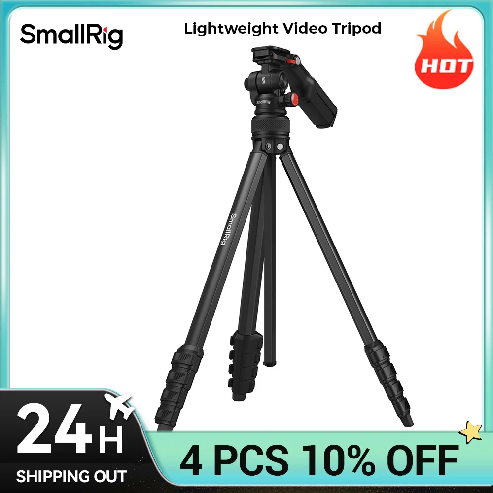 smallrig-ビデオ三脚-2-in-1-変換ハンドル-160cm-作業高さ-718g-のみ-旅行撮影、屋外ビデオ撮影用-5473