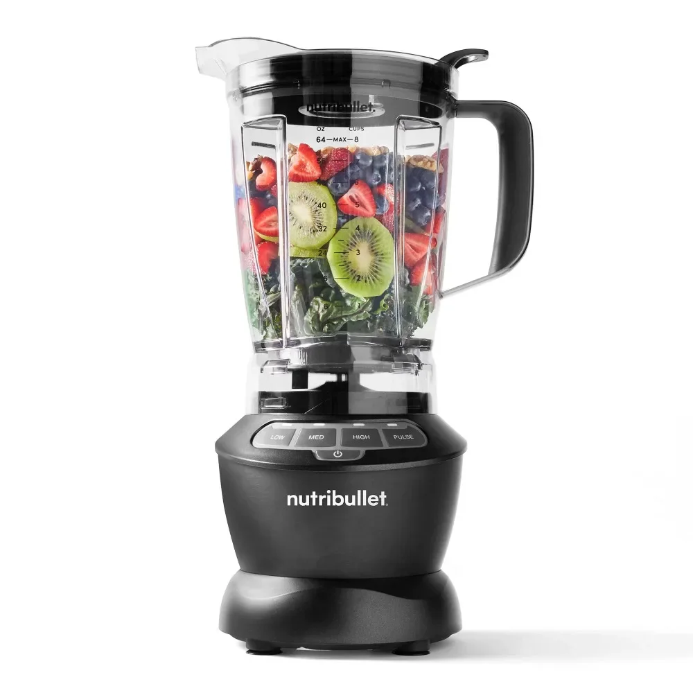 

%a 4-Speed Blender, 1200w High Performance Blender Extra Large 64 oz BPA-Free Pitcher Cold Hot Soups, Household Appliances