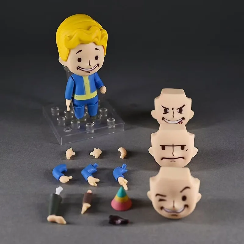 

Q Version 1209# Pip Boy Action Figure Pvc Posable Changeable Face Action Figure Exquisite Collectible Model Toy Ornament Gift