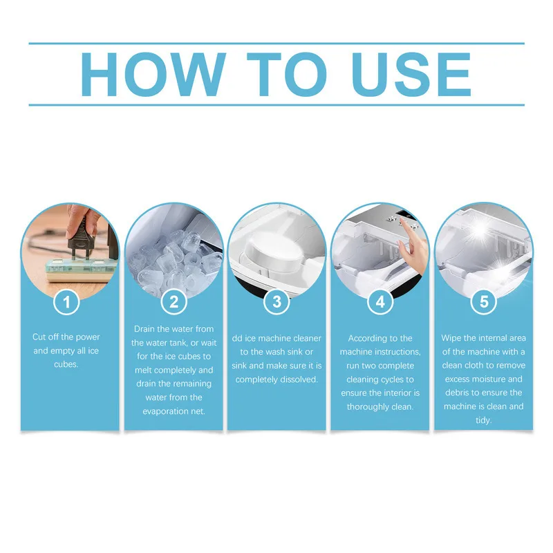 أقراص تنظيف آلة صنع الثلج من Jakehoe، للاستخدام المنزلي اليومي اللطيف، آلة صنع الثلج، إزالة الترسبات، أقراص العناية بالتنظيف وإزالة الروائح الكريهة #5