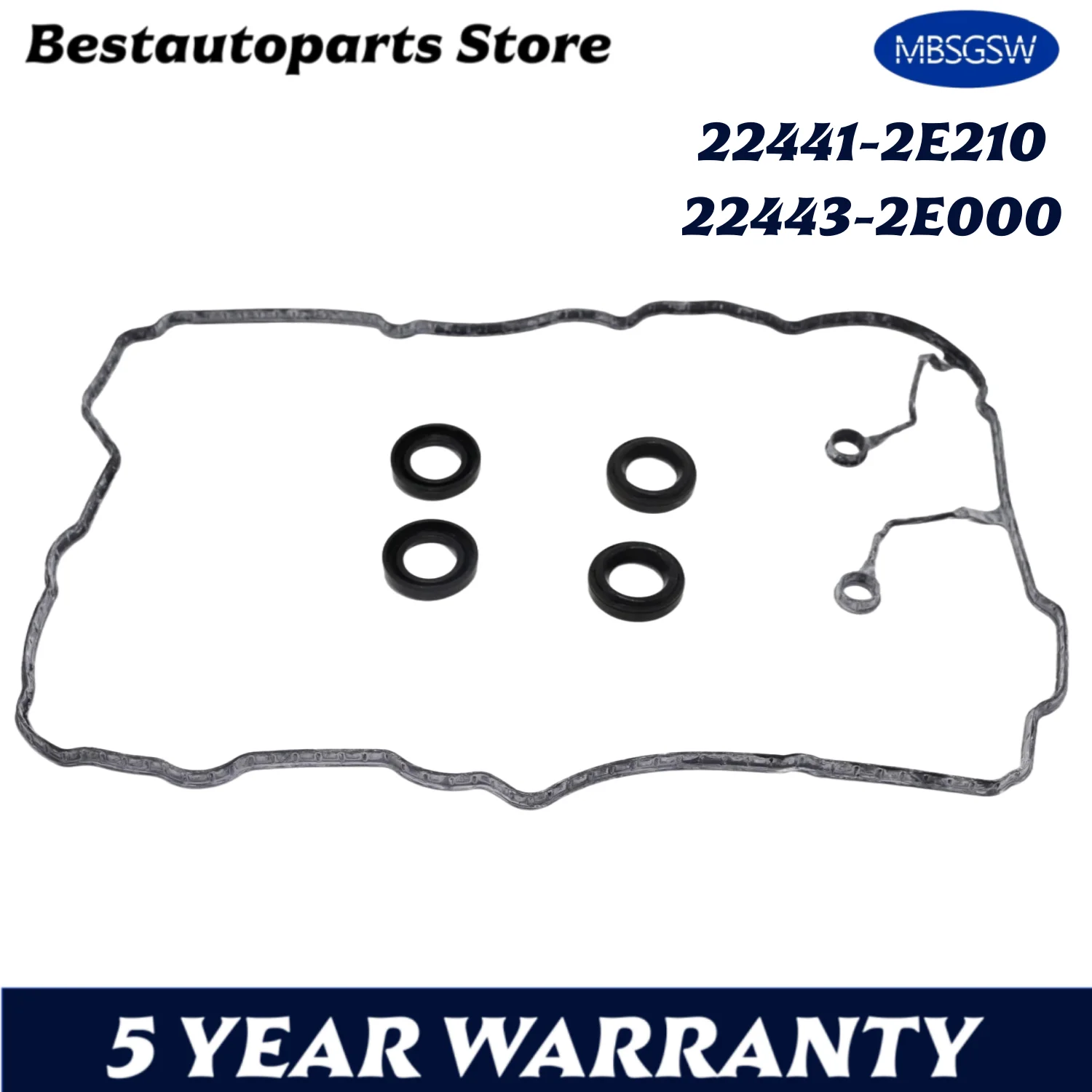 

Комплект прокладок клапанной крышки для Hyundai CRETA Elantra i40 ix35 i30 SONATA Tucson Kia Soul FORTE5 224412E210 224432E000 1,8 л