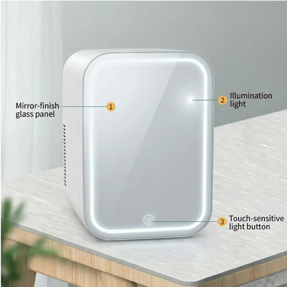 8L Portable European American Car Fridge Refrigerator for Household Use Energy Efficient Cooling Heating Box