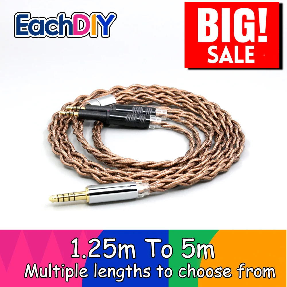 

99% 24k Gold 7n Pure Silver Graphene Shield Earphone Cable For DROP + Grell OAE1 OAE2 Headphone LN009027