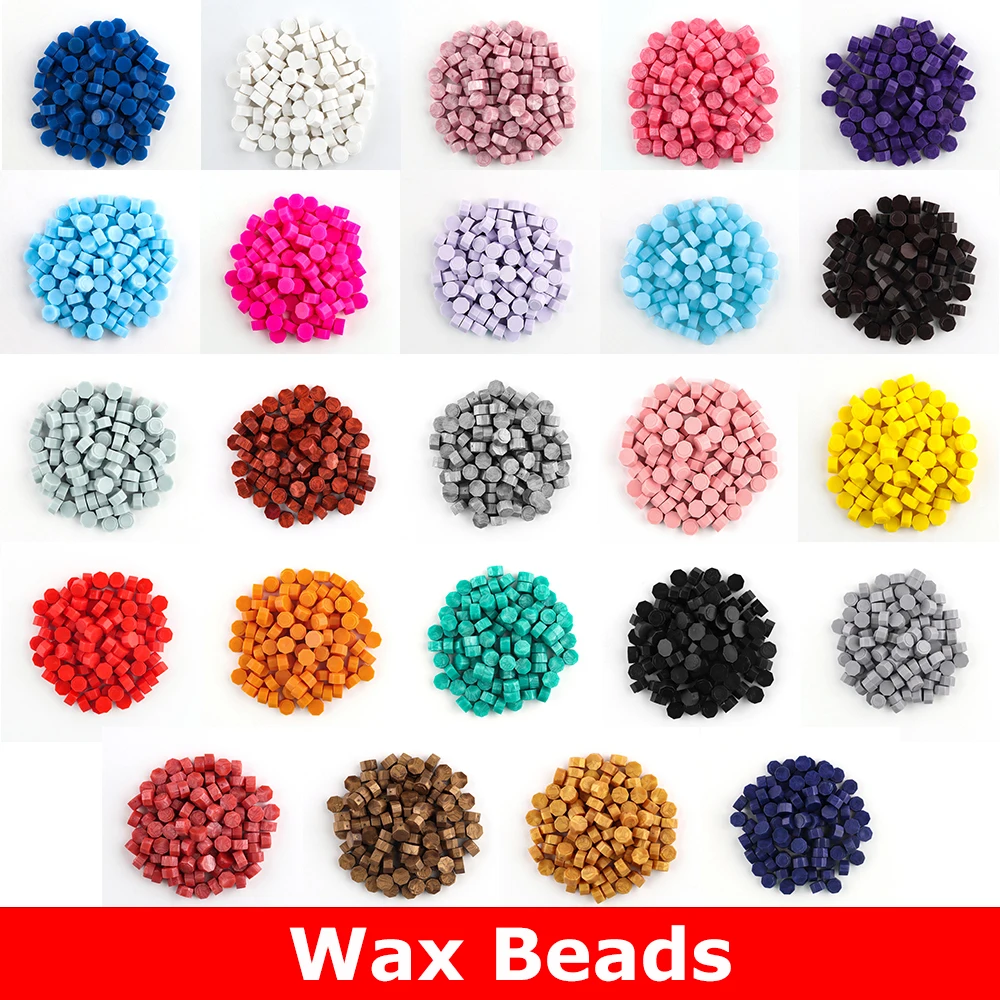 

100pcs Colorful Stamp Wax Beads Octagon Sealing Wax Stamp for DIY Gift Wedding Invitation Cards Crafts Decoration Making Tools