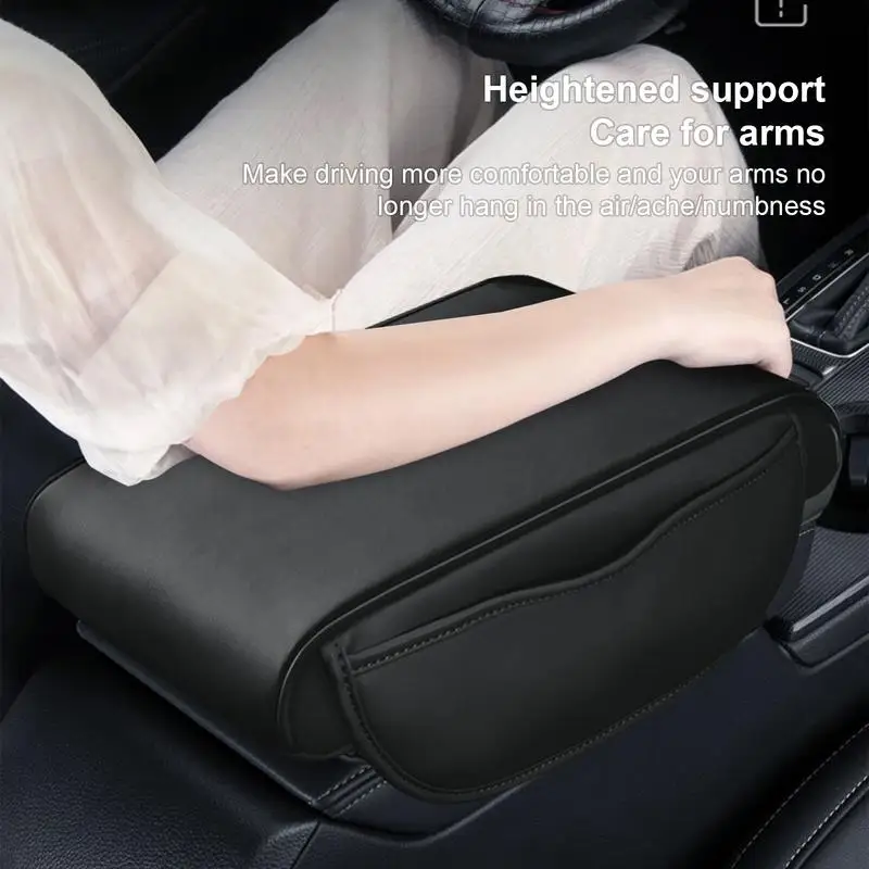 Auto Center Console Armrest Pillow Soft Lightweight Car Armrest Cushion Side Organizer Pocket Design Armrests Parts & - Image 3