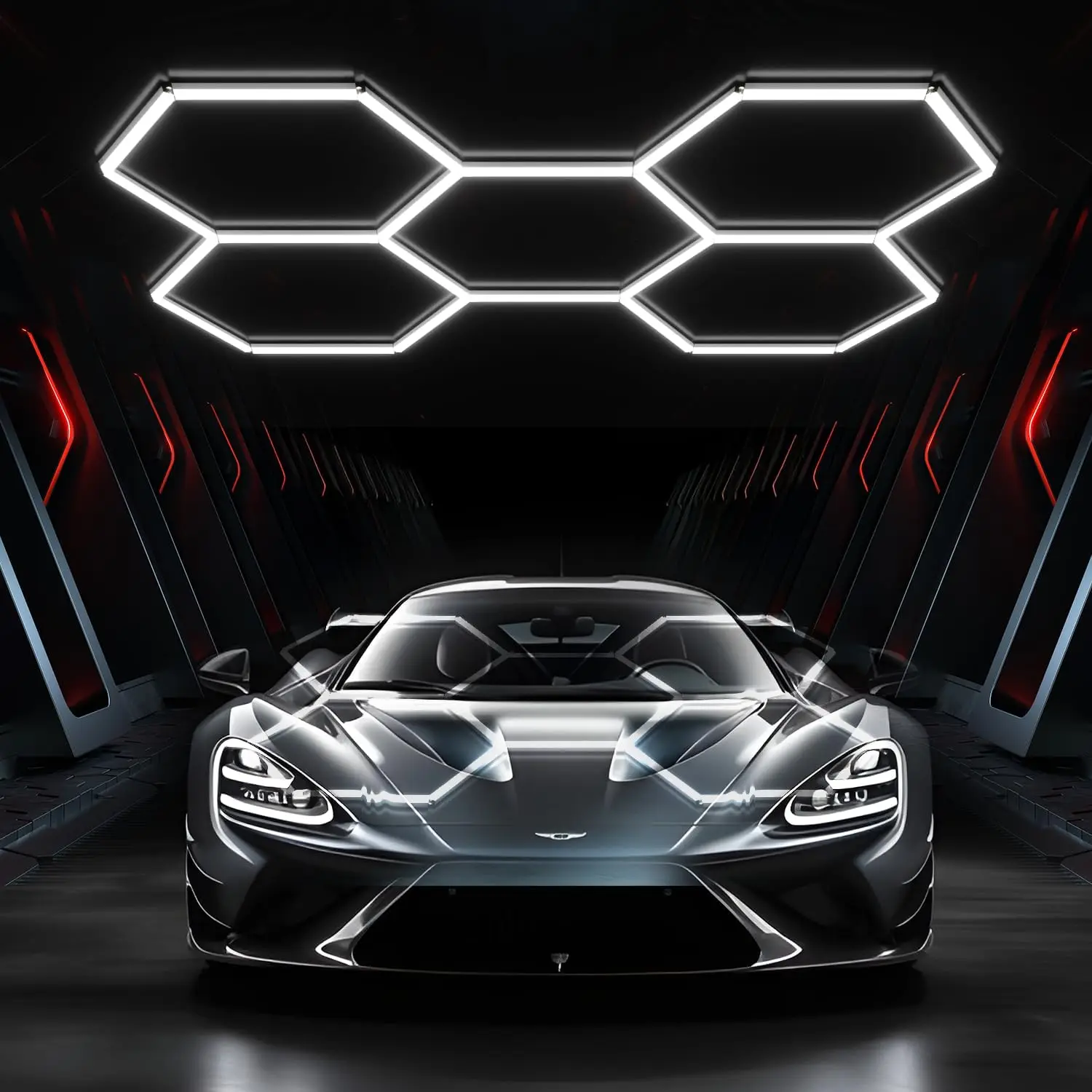 

Светодиодные светильники для гаража 200 Вт, 20000 лм, суперяркие, для склада, мастерской, спортзала, подвала