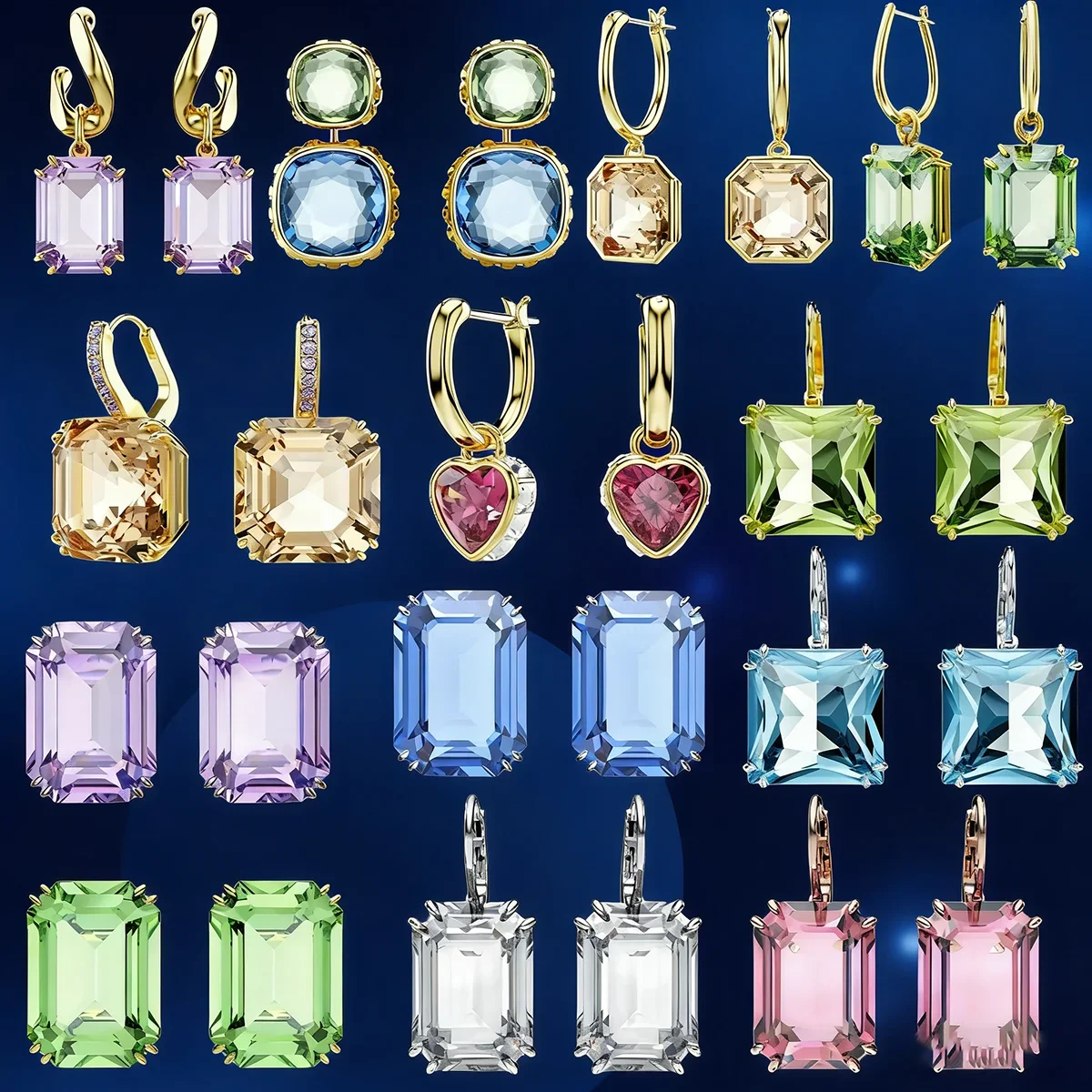 

Цветные серьги с драгоценными камнями, новая горячая распродажа, изысканные женские украшения высокого класса, праздничные подарки, подходящие для банкетов.