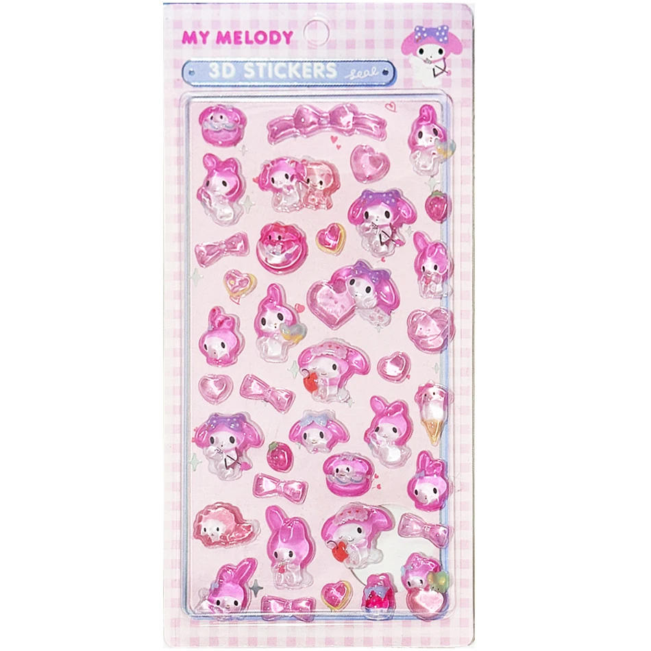 1/8 個 3D サンリオステッカーアニメサンリオクロミハローキティシナモロールクリスタル装飾ケースdiyおもちゃ誕生日ギフト
