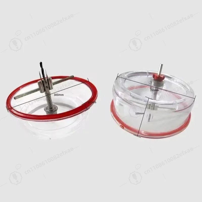Double Edged Adjustable Hole Cutter Kit 40-200mm Woodworking Drill Bits for Wood Board with ABS Dustproof Cap