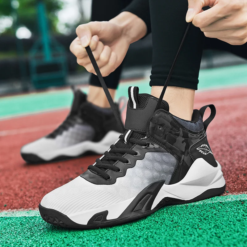 

Basketball Shoes 2025 Spring and Autum Running Training Shoes Korean Fashion Male Students High-Top Camouflage Trendy Shoes
