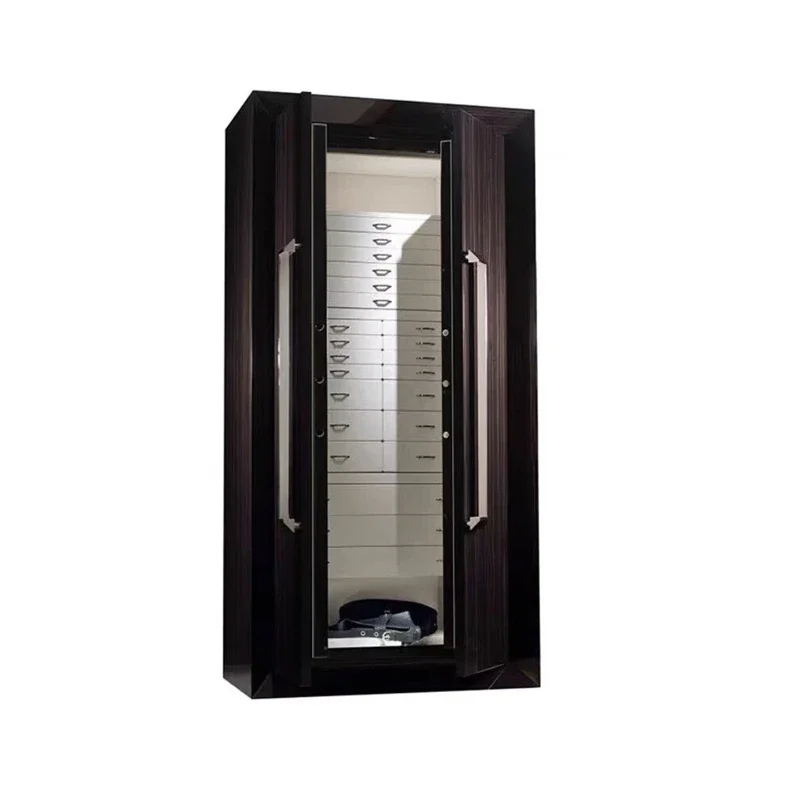 Italian light luxury wooden jewelry cabinet villa mansion creative designer stylish modern simple floor storage cabinet