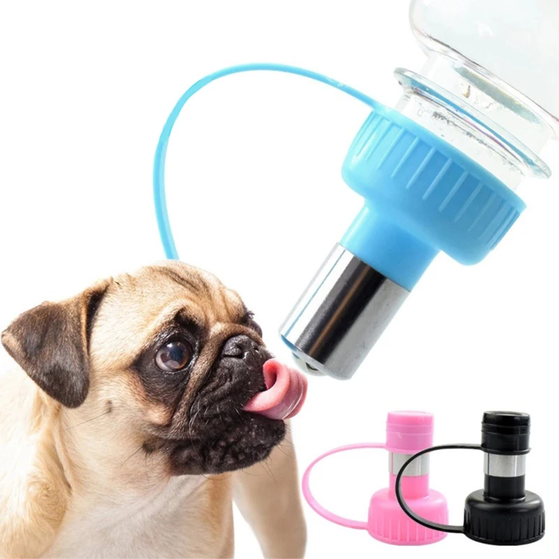 Pet Water Feeder Bottle Portable Outdoor Travel Water Bottle With Hook Water Bottle With Spout For Connecting To Water Bottle