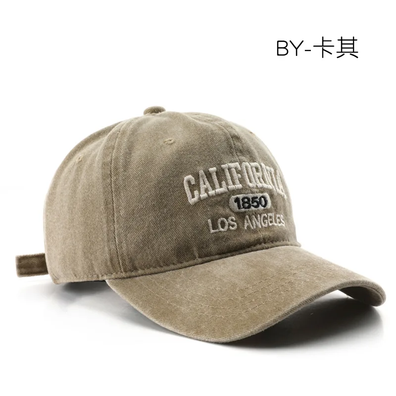 Modische, lässige Baseballkappe für Damen und Herren, Baumwolle, weiche Hüte, Unisex, Los Angeles-Stickerei, Snapback-Mütze, Wandern, Sonnenschutzkappen – Detail 8