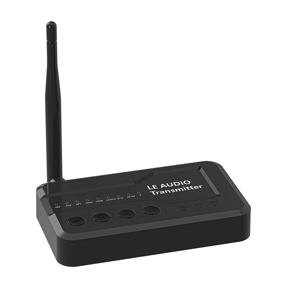 LE Беспроводной аудио-музыкальный адаптер-передатчик USB/AUX/Opt/Coax Bluetooth-совместимый передатчик 5.3 BT для просмотра музыки
