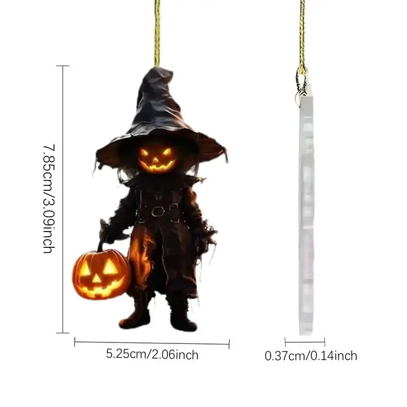 Hangings Pumpkin Decorations Pumpkin Man Charm Interior Decor Scary Car Companion Halloween Decoration Car Hangings Accessories