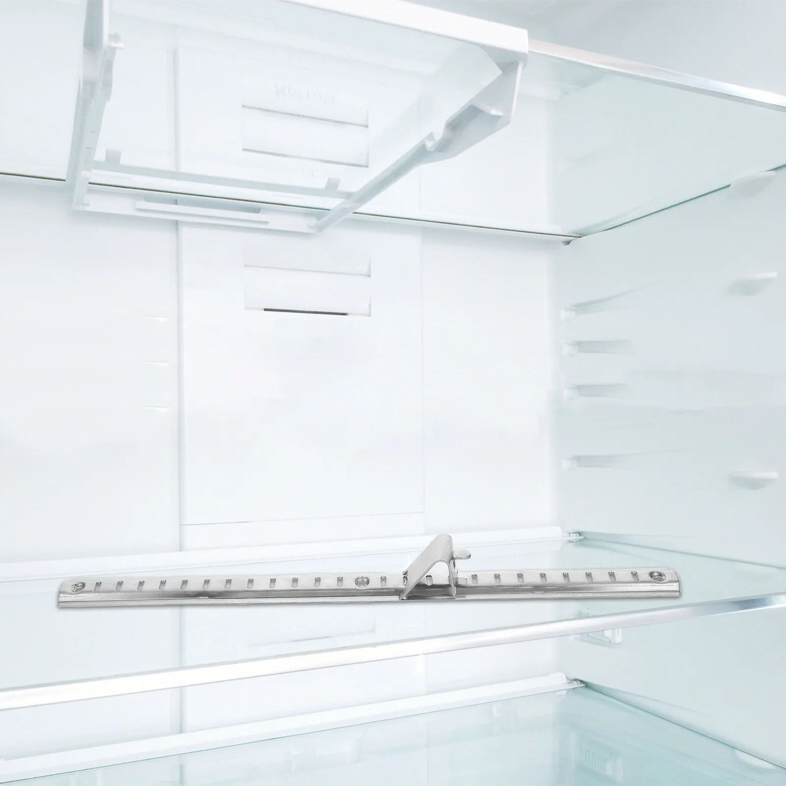 1Set Refrigerator Shelf Support Bar Stainless Steel Freezer Grid Support Rack Adjustable Height Antislip Clips Fridge Shelf