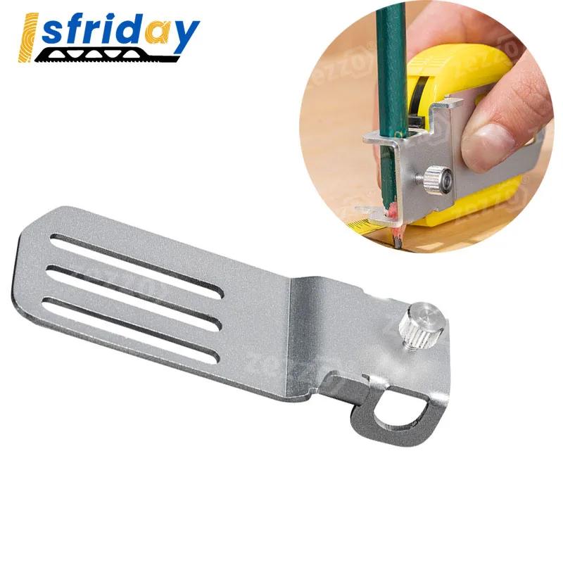 1pc Tape Measures Fixed Clip Easy To Mark Scribing Drawing Lines Flexible Ruler Position Clamp Measuring Gauging Attachment Tool