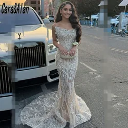 Luxury Mermaid Mermaid Evening Dresses Sequin Beading Elegant Prom Gowns Formal Wedding Party Outfits