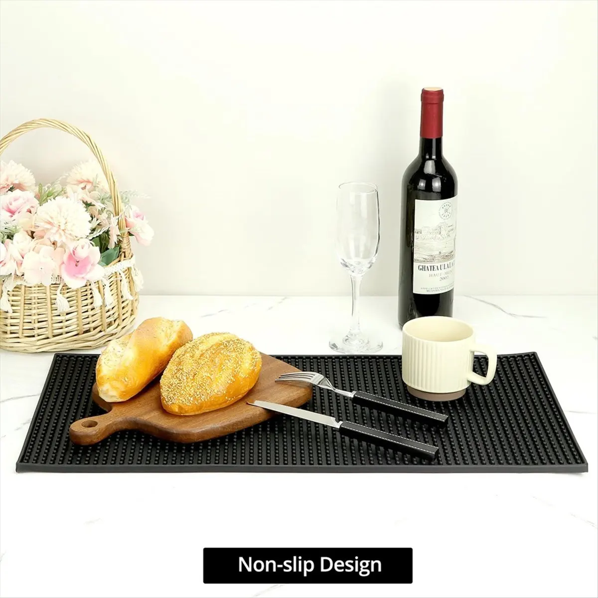 

Новые резиновые коврики для бара, 2 штуки, 60x30 см, сверхпрочные, нескользящие, очень большие, для сушки посуды и улавливания протечек, для KTV, баров и дома