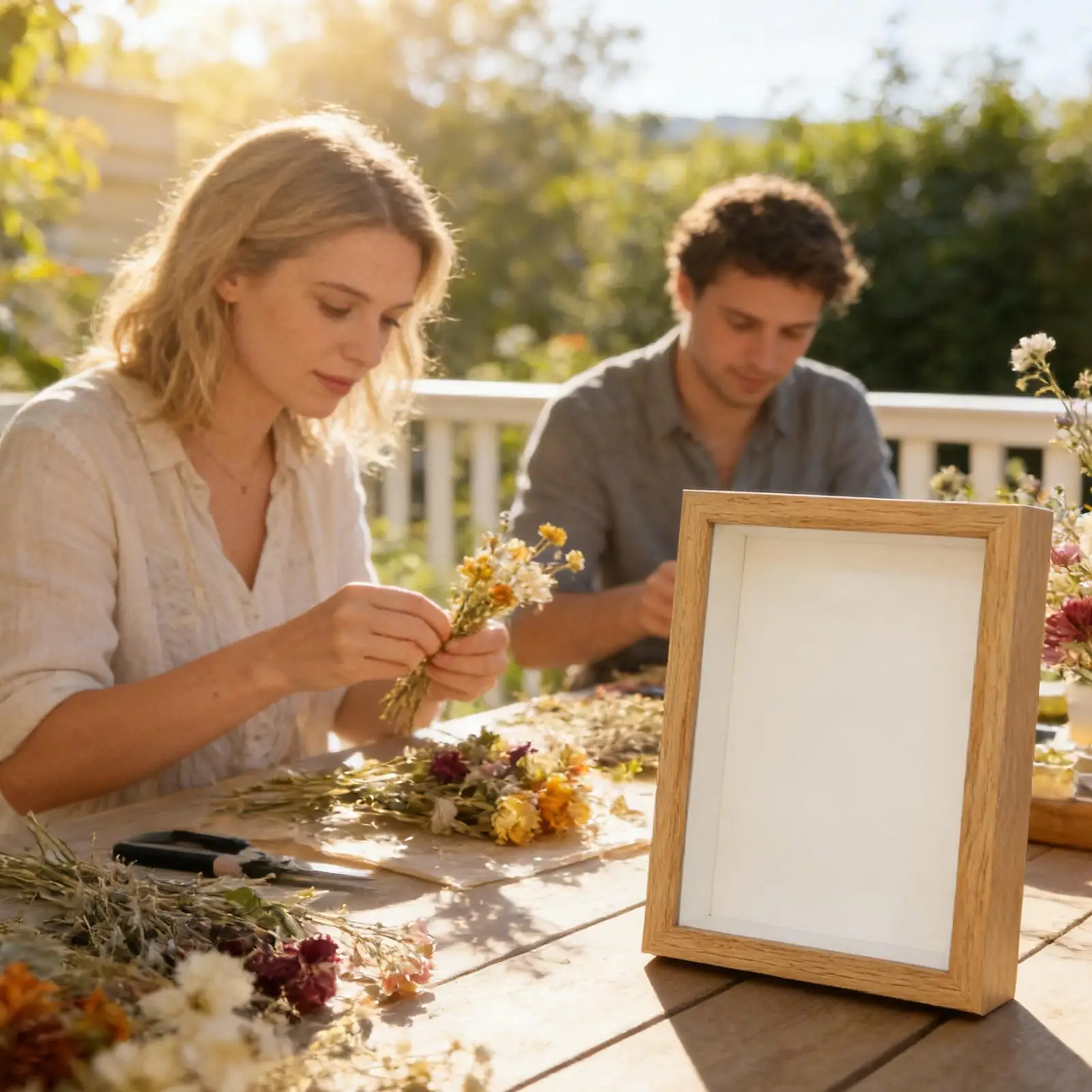 Dried Flower Frames Wood Wood Tabletop Decoration Tabletop Photo Frame For Collectors Home Office Dorm Living Room Bedroom Study