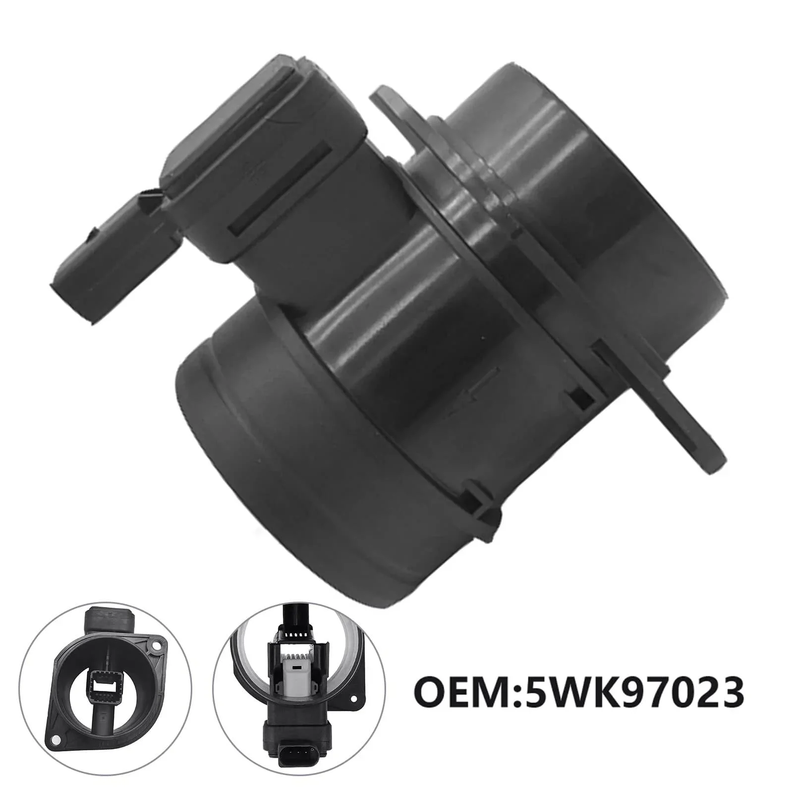 

1pcs For VW GOLF AUDI SKODA 1.6TDI MAF SENSOR MASS AIR FLOW METER 03L906461 5WK97023 Sensor Replacement Parts