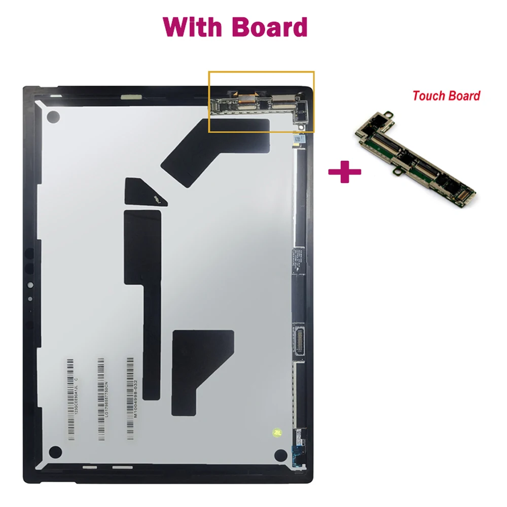 12.3 ''100% Origineel Voor Microsoft Oppervlak Pro 4 1724 Lcd Touch Screen Digitizer Panel Glas Montage Voor Pro4 Lcd vervanging