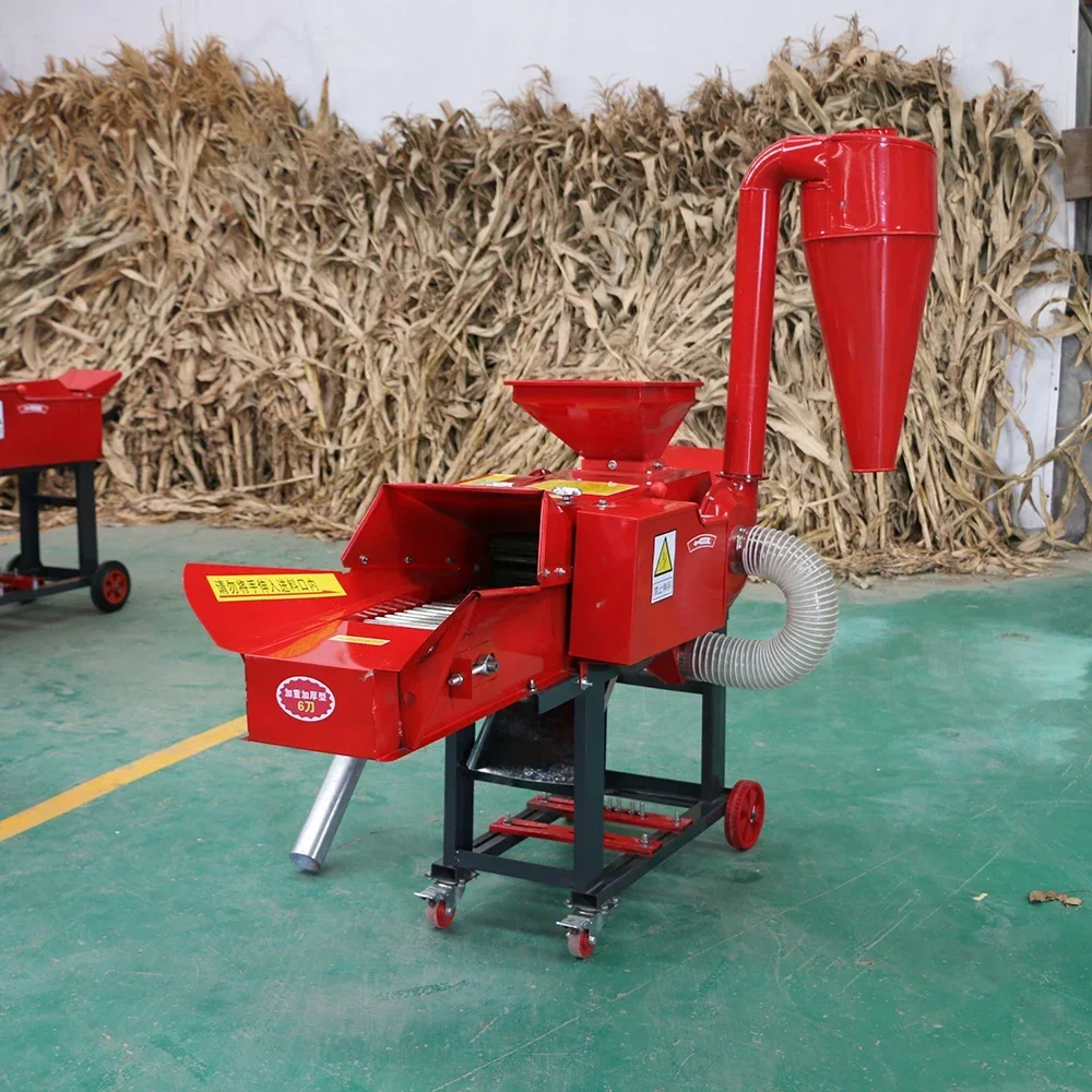 High Production Grass Chaff Cutter Machine Corn Maize Crusher Grinder Animal Feed Grass Cutting Machine